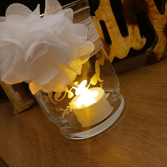 Hurricane Candle Holder with Etched Design - Picture 7 of 7